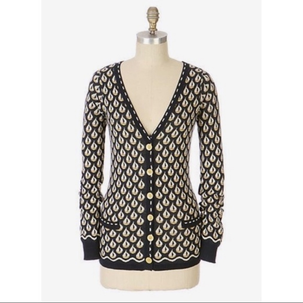 Anthropologie Moth Aye Aye Cardigan Sz Sm